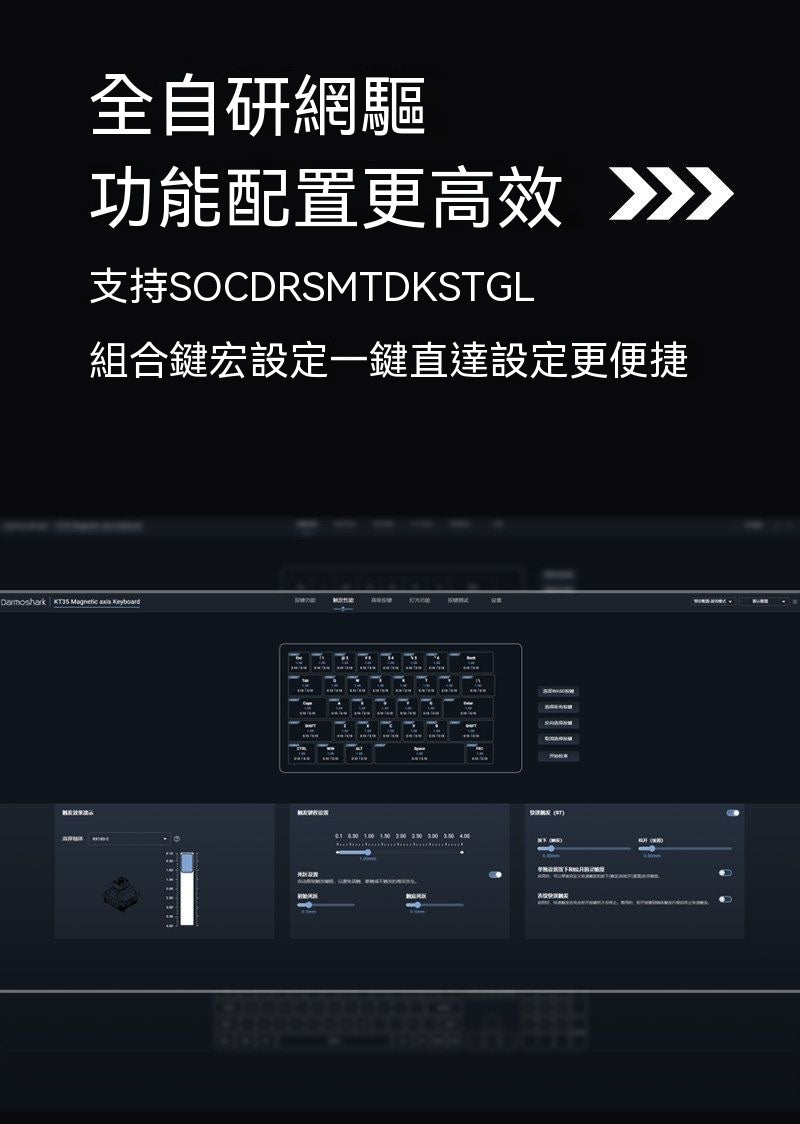 KT35 Aluminum Alloy 35% Layout One-Hand Magnetic Switch Keyboard