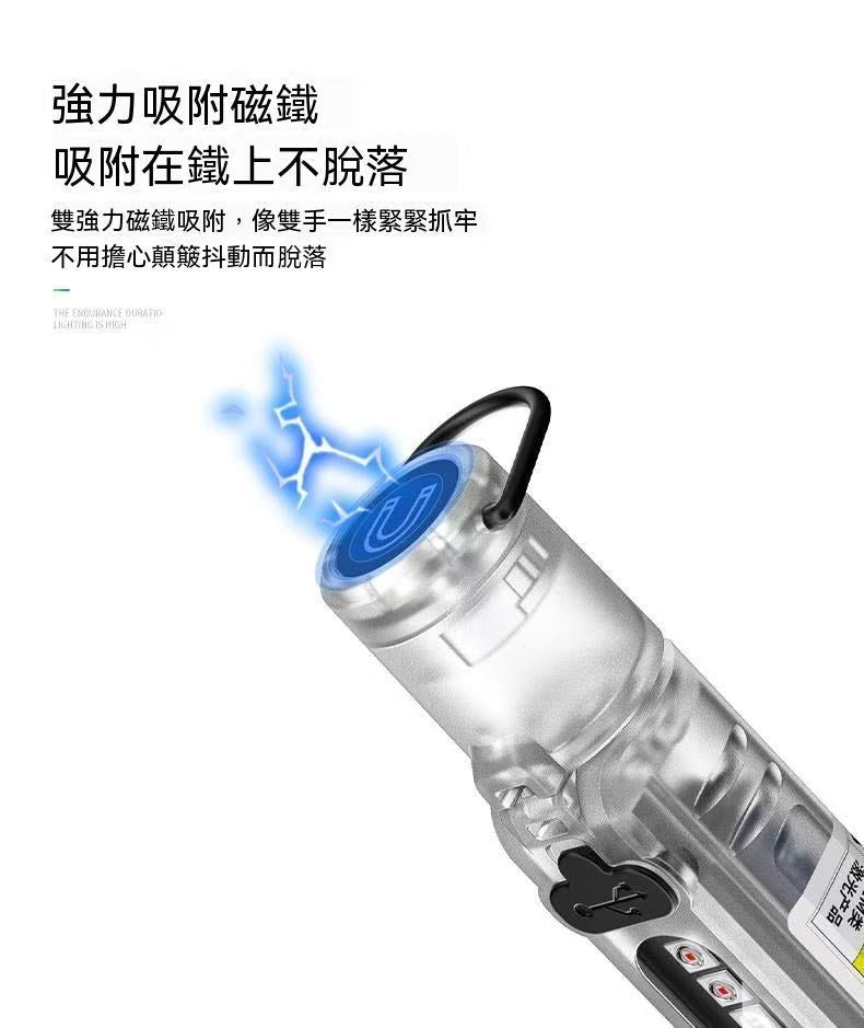 SMILING SHARK多功能鑰匙扣手電筒
