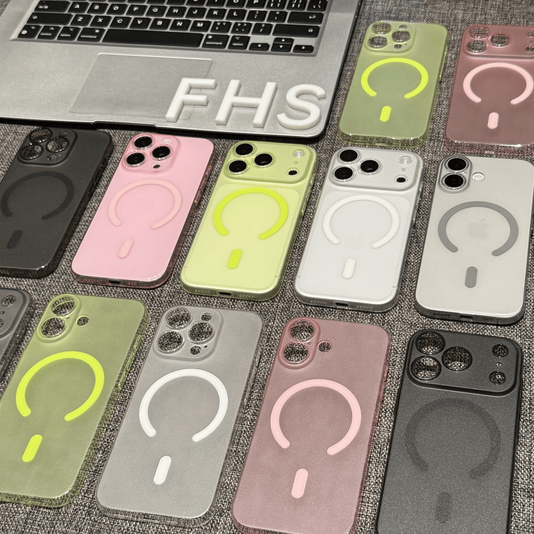 適用iphone超薄冰霧磨砂磁吸手機殼