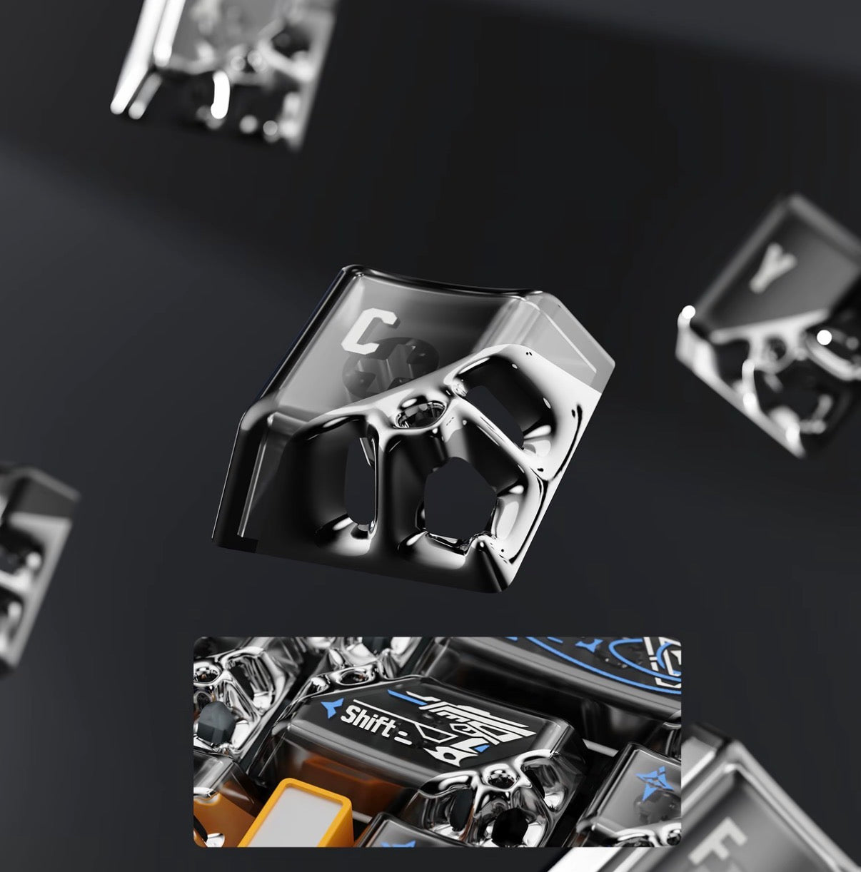 Womier & Ouzhid Quantum Honeycomb Hollow Keycap