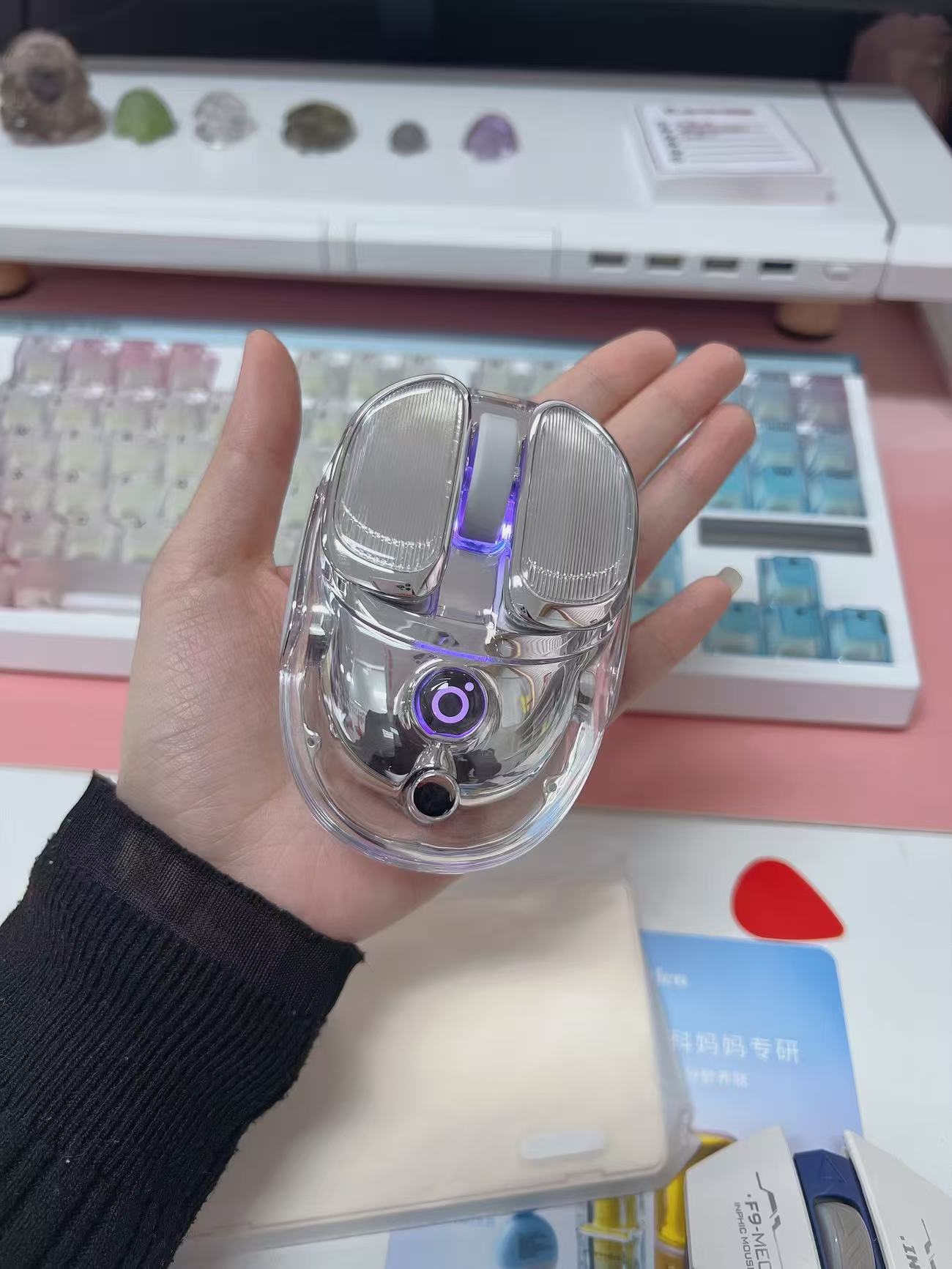 （高顏值神鼠🖱️）Q9透明無線滑鼠