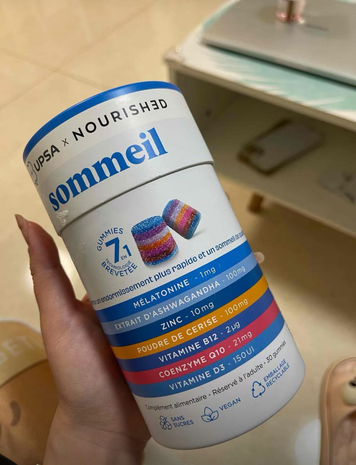 UPSA 7-in-1 Sleep Gummies 🌙 Made in France