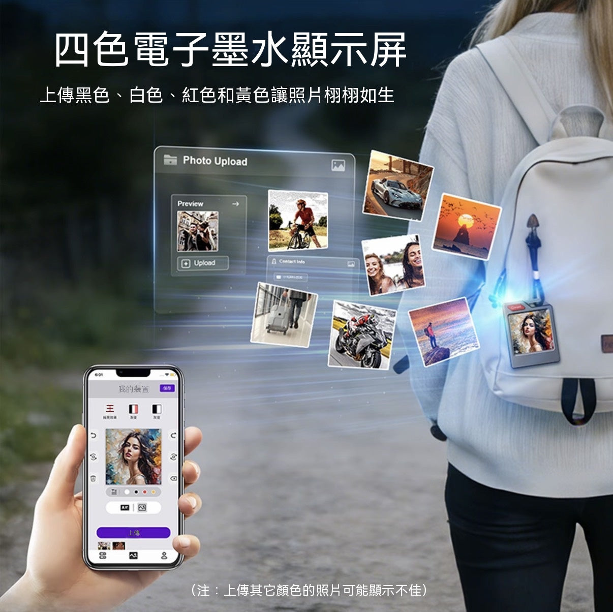 PhotoTag 彩色電子墨水屏定位器