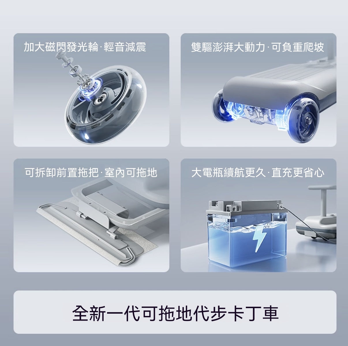 [All-New Generation] Electric Go-Kart Hoverboard Attachment