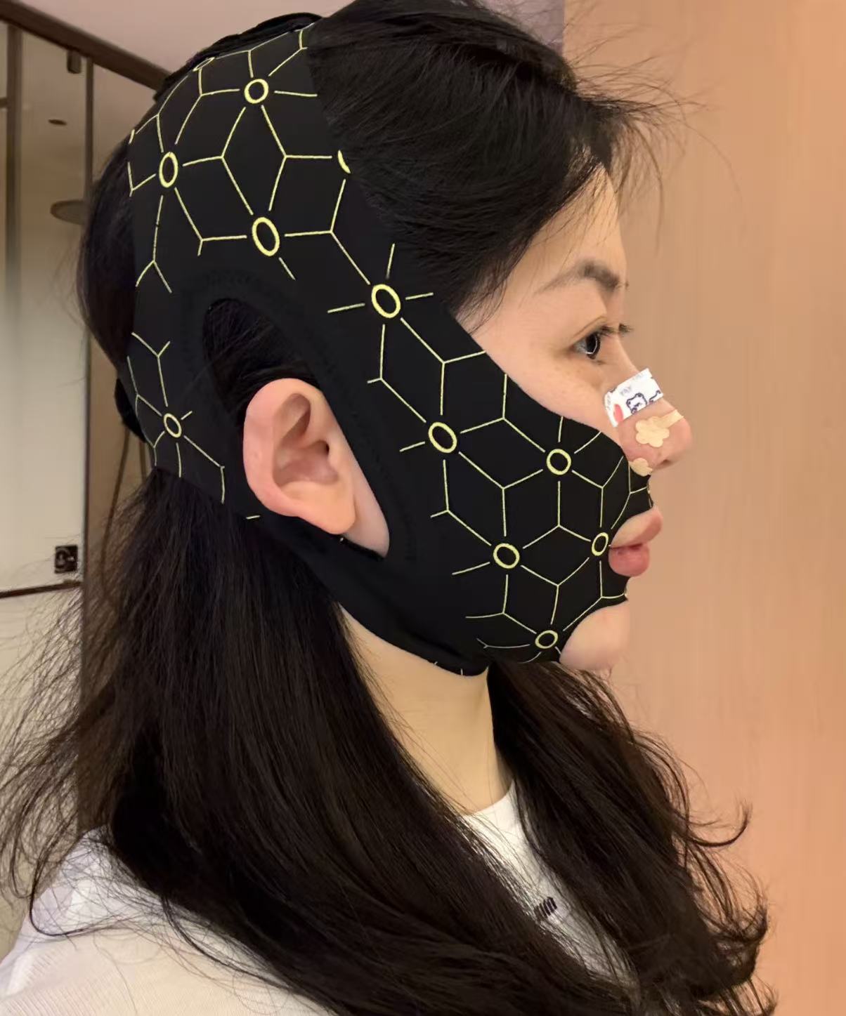 升級V臉提拉面罩（黑金款）