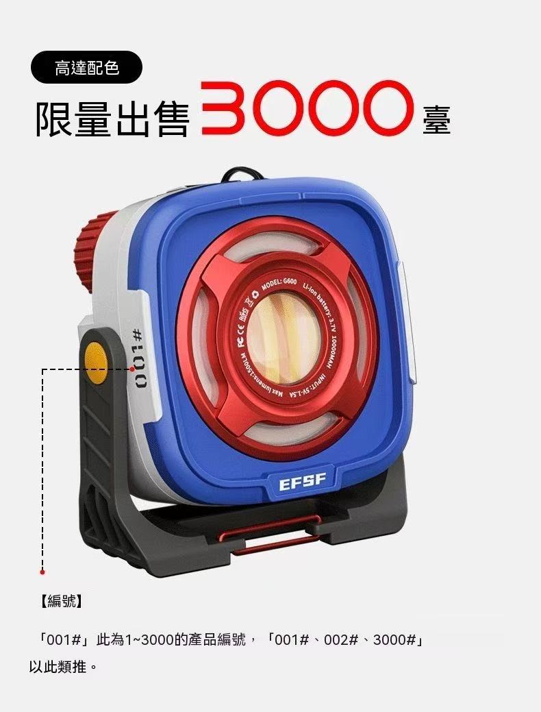 戶外露營led超長續航便攜式磁吸照明燈