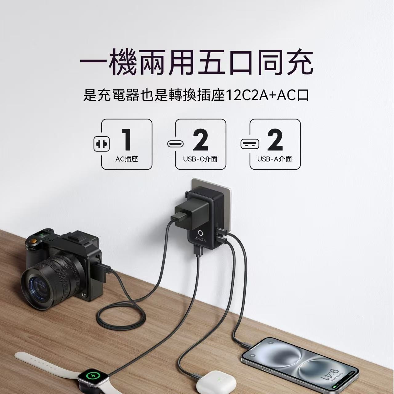 Anker Nano 多國萬用轉換插頭