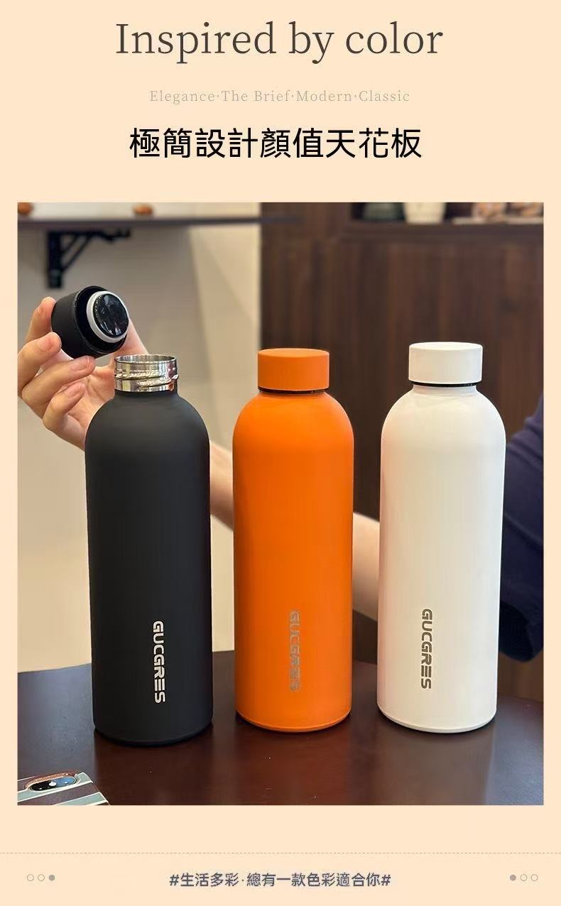 Minimalist Frosted Portable Sports Water Bottle (Summer Sale Price 🧧)
