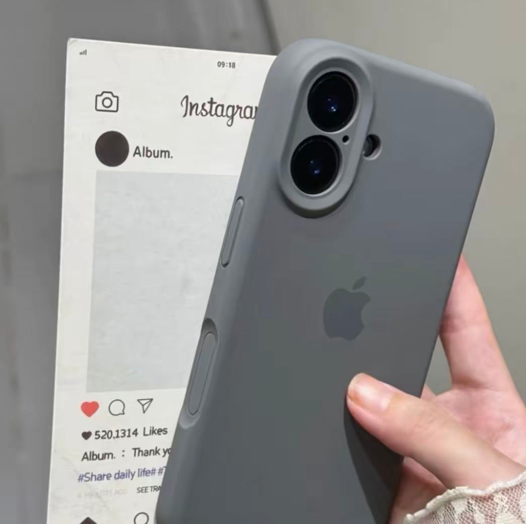iPhone全包鏡頭簡約潮流防摔手機殼