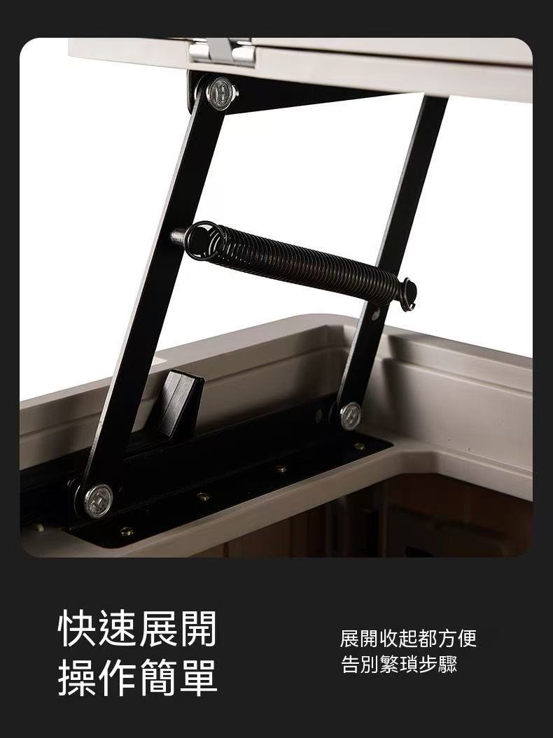 戶外露營車載收納箱一體大容量兩用多功能