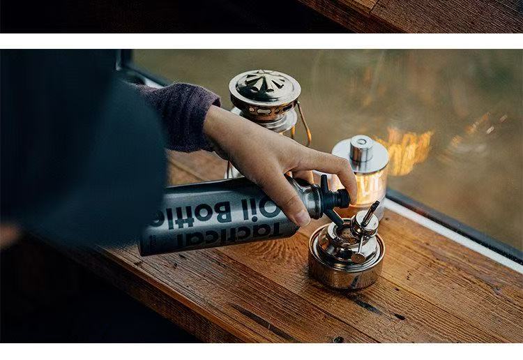 New Outdoor Portable Fuel Bottle Camping Alcohol Press Kerosene Stove Fuel Bottle