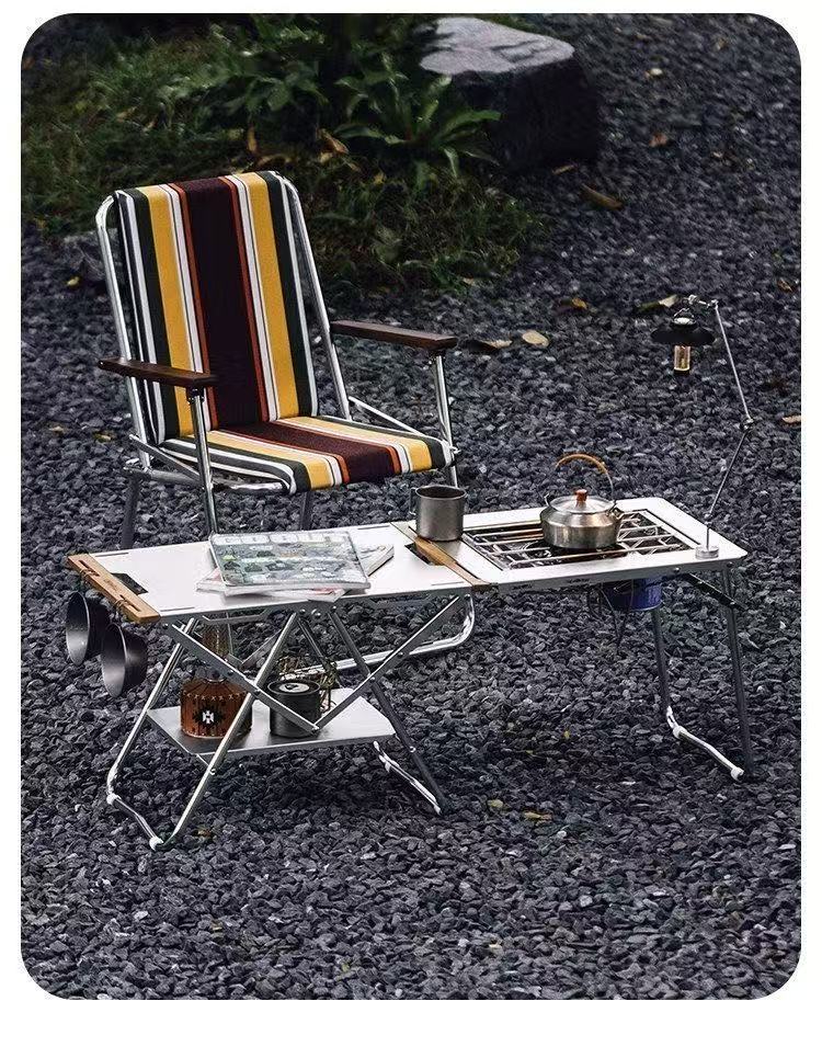 OnwaySports 3-second quick-open tactical table outdoor IGT folding aluminum alloy lightweight camping picnic table