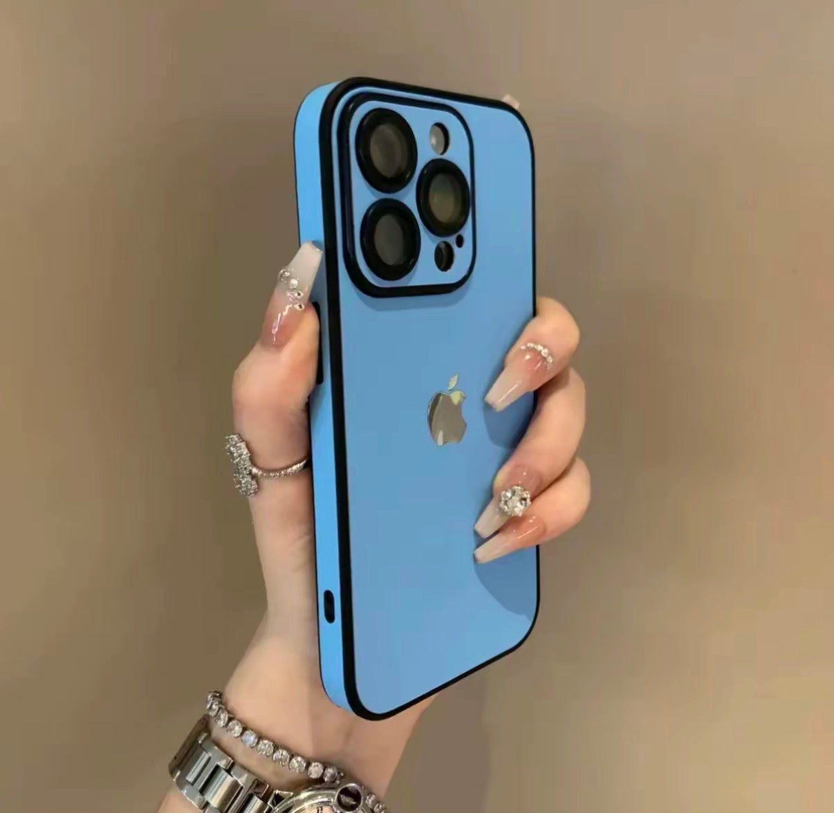 iPhone全包鏡頭簡約潮流防摔手機殼