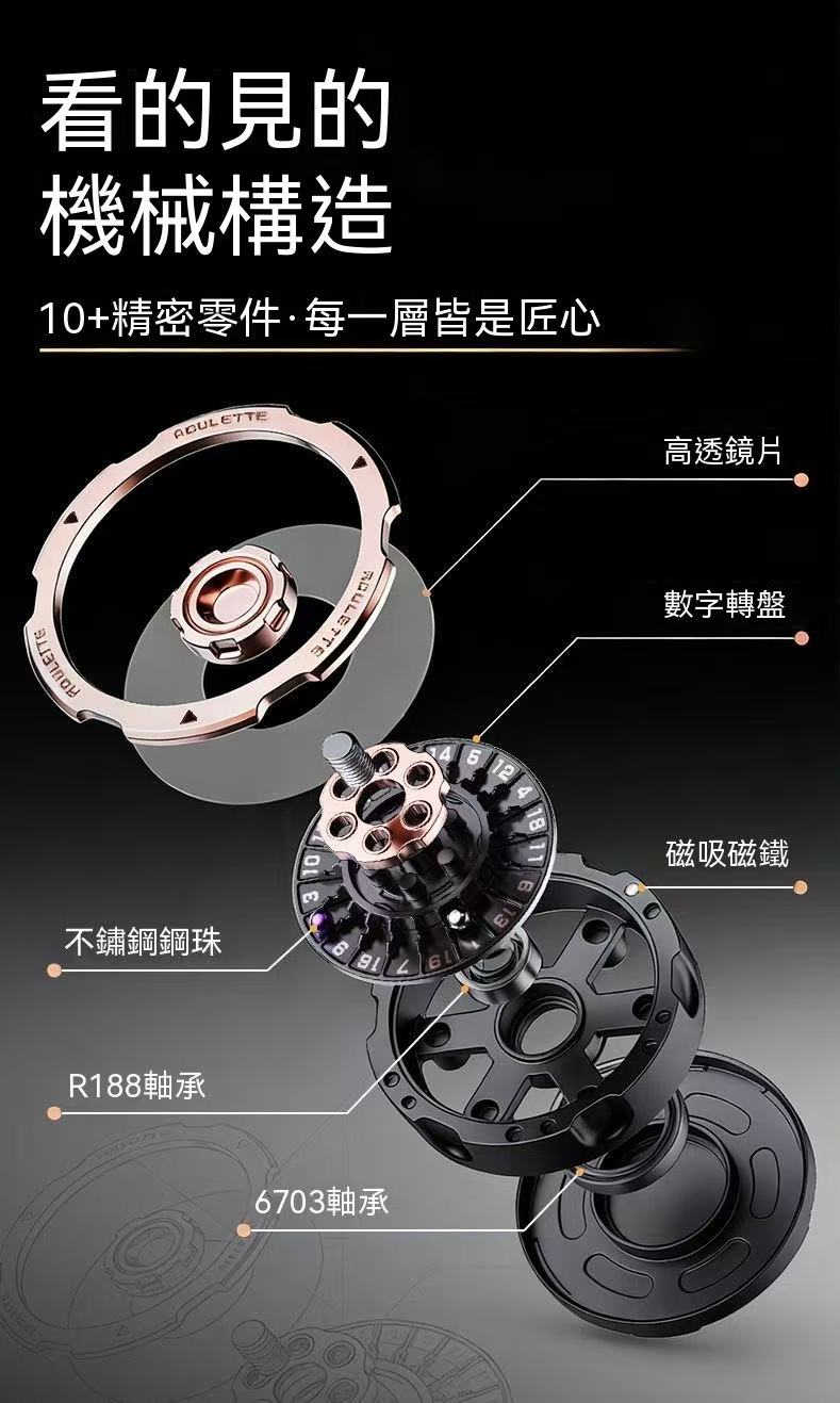 天機骰D20機械決策輪盤EDC解壓玩具
