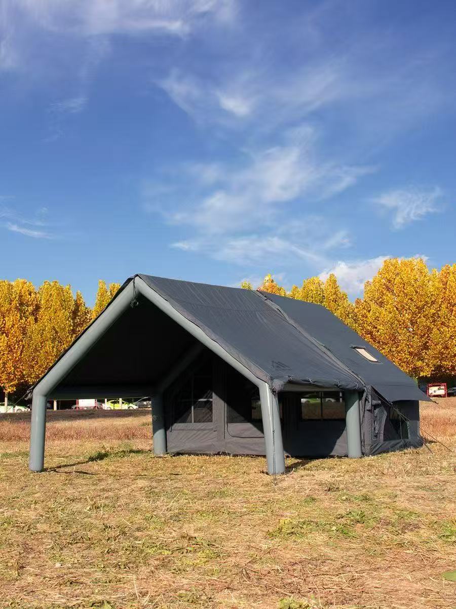 Cotton inflatable tent