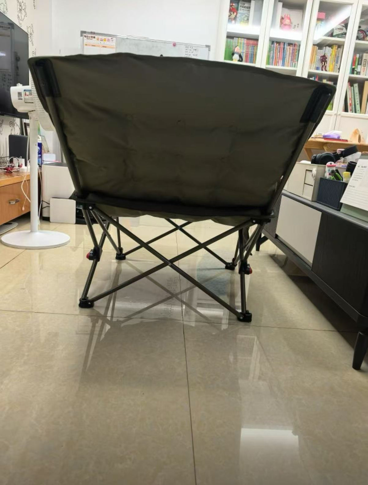 Starfish 003 Collapsible Oversized Recliner Camping Moon Chair with Four Reclining Positions