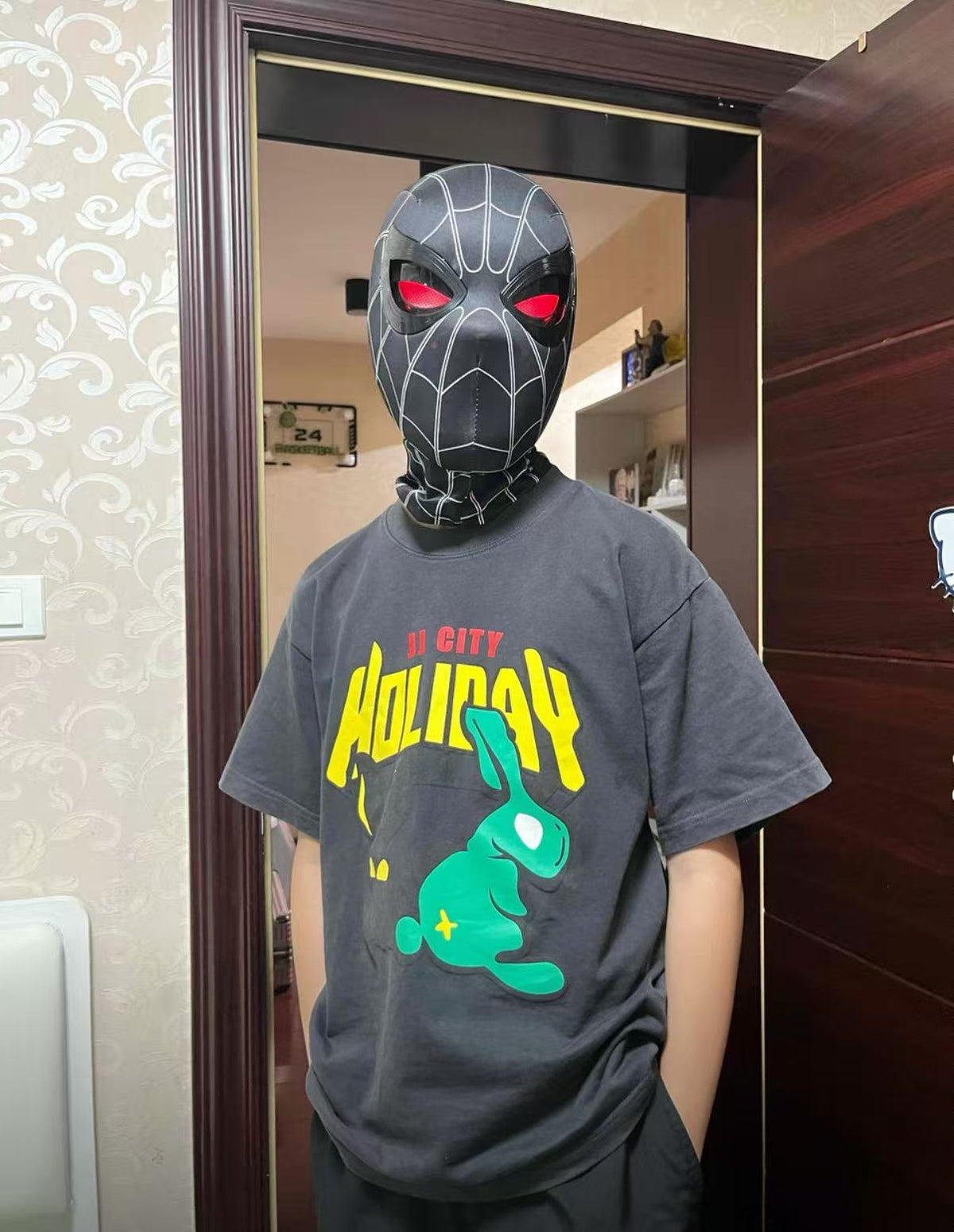 Electric Super Hero Spider-Man Mask