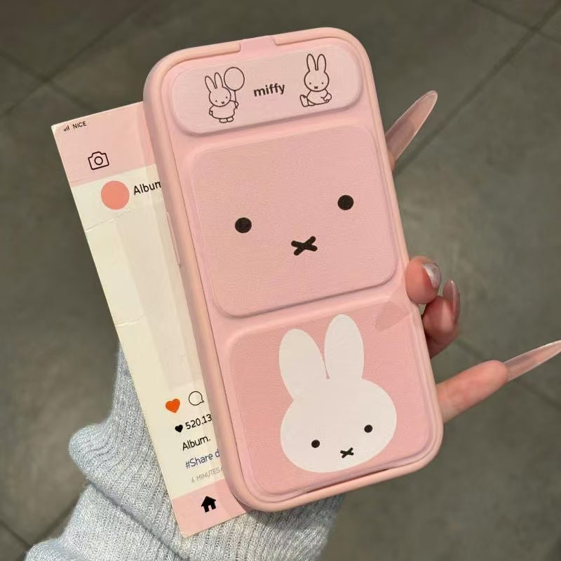 miffy米菲兔表情翻蓋支架手機殼