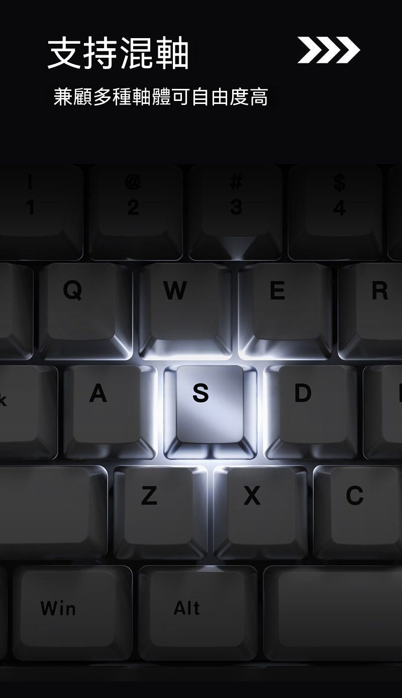 KT35 Aluminum Alloy 35% Layout One-Hand Magnetic Switch Keyboard