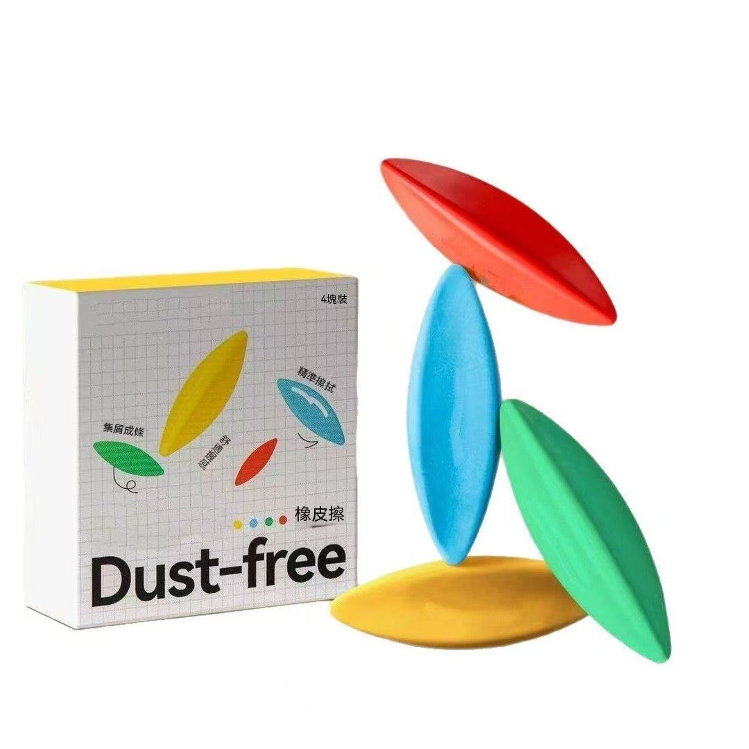 Back to School Essential! Flake-Free, Ultra Clean Triangular Eraser for Students