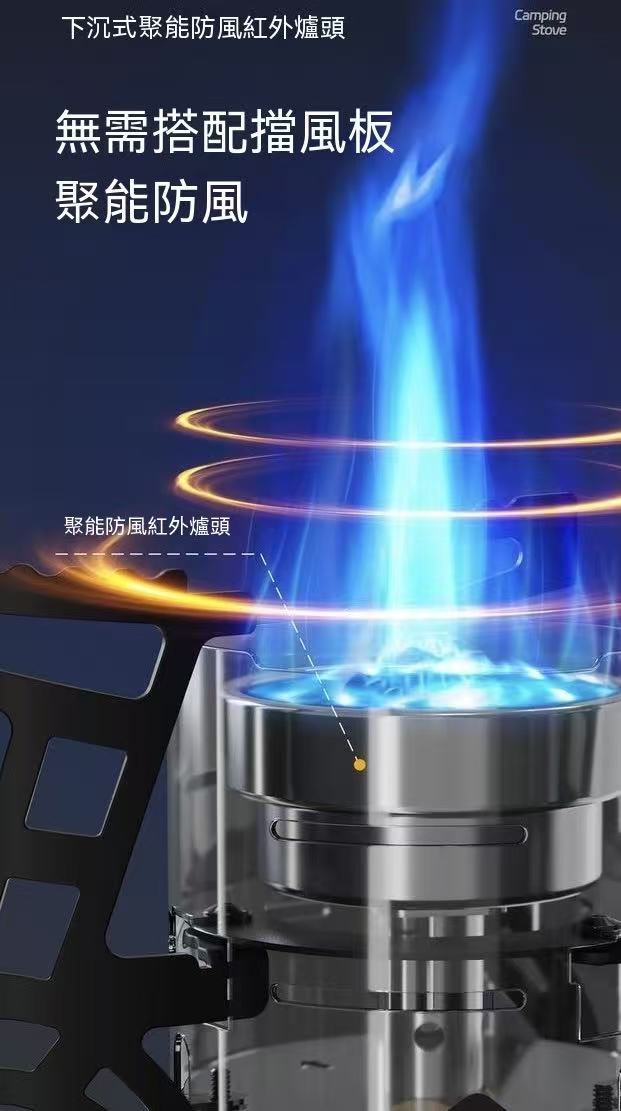 Outdoor Hiking Camping Foldable Cassette Stove High Power Lightweight Cooker
