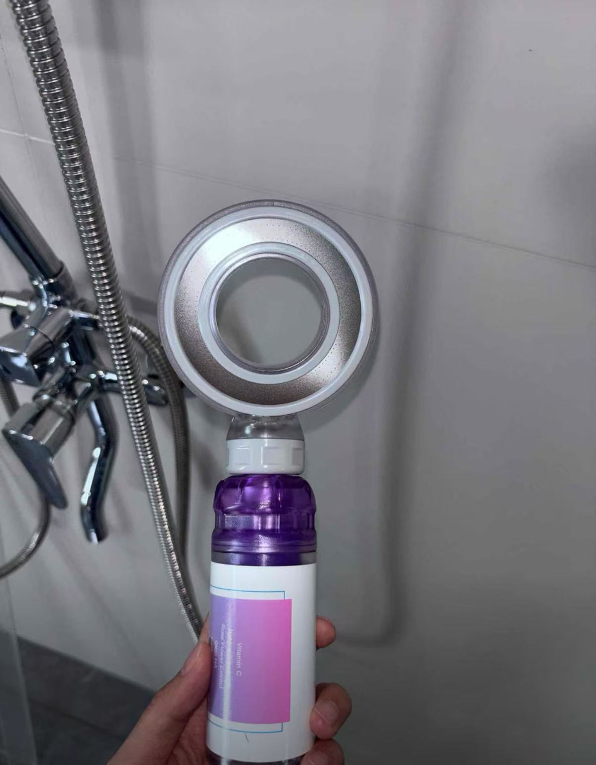 Space Ring VC Filtered High-Pressure Aromatherapy Shower Head