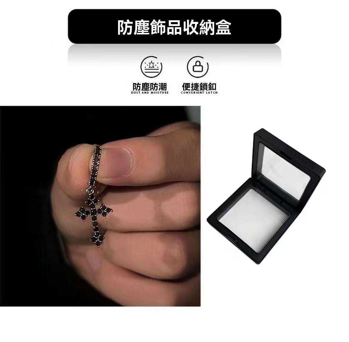 爆閃合金十字架耳飾