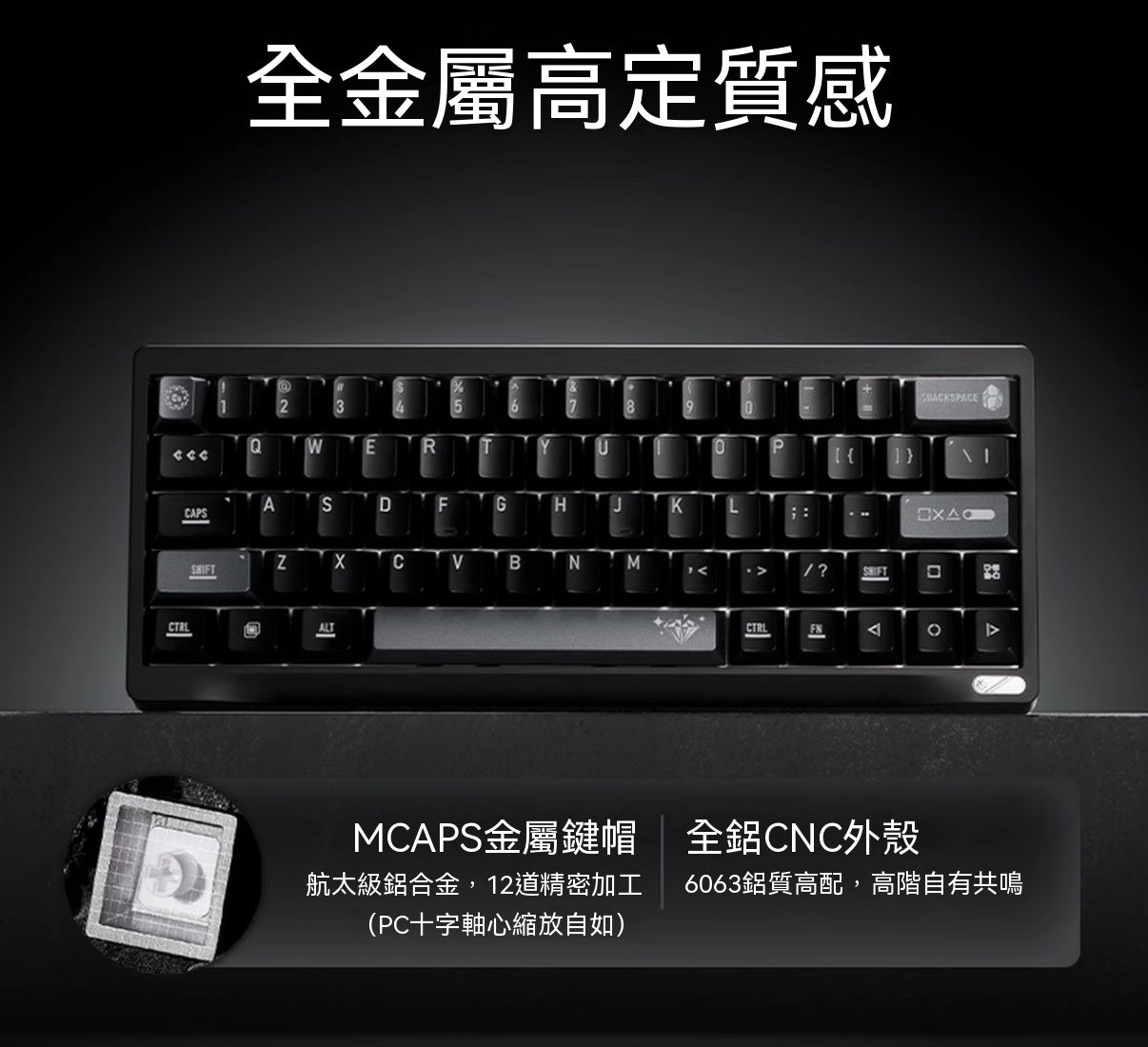 SF60 Metal Keycap Magnetic Switch Gaming Keyboard | All-Aluminum Flagship Professional-Grade Gaming Device