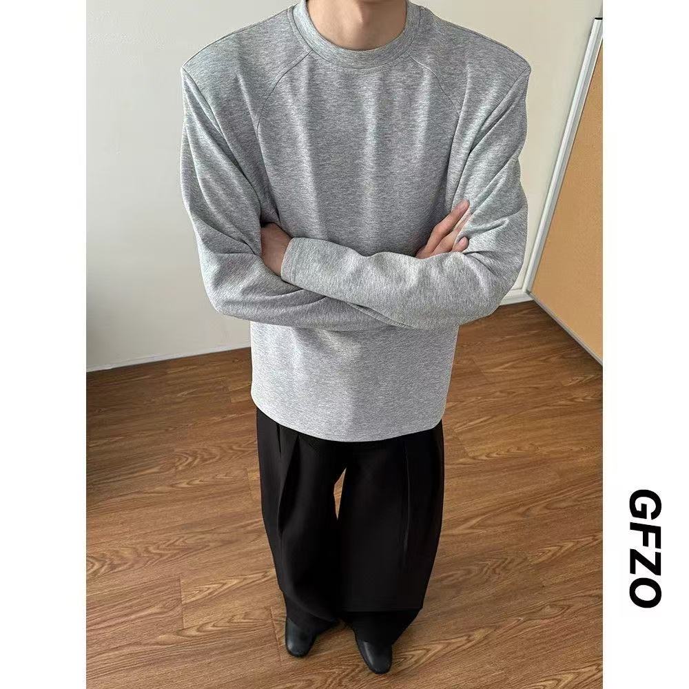 結構拼接長袖T恤男（神之內搭）