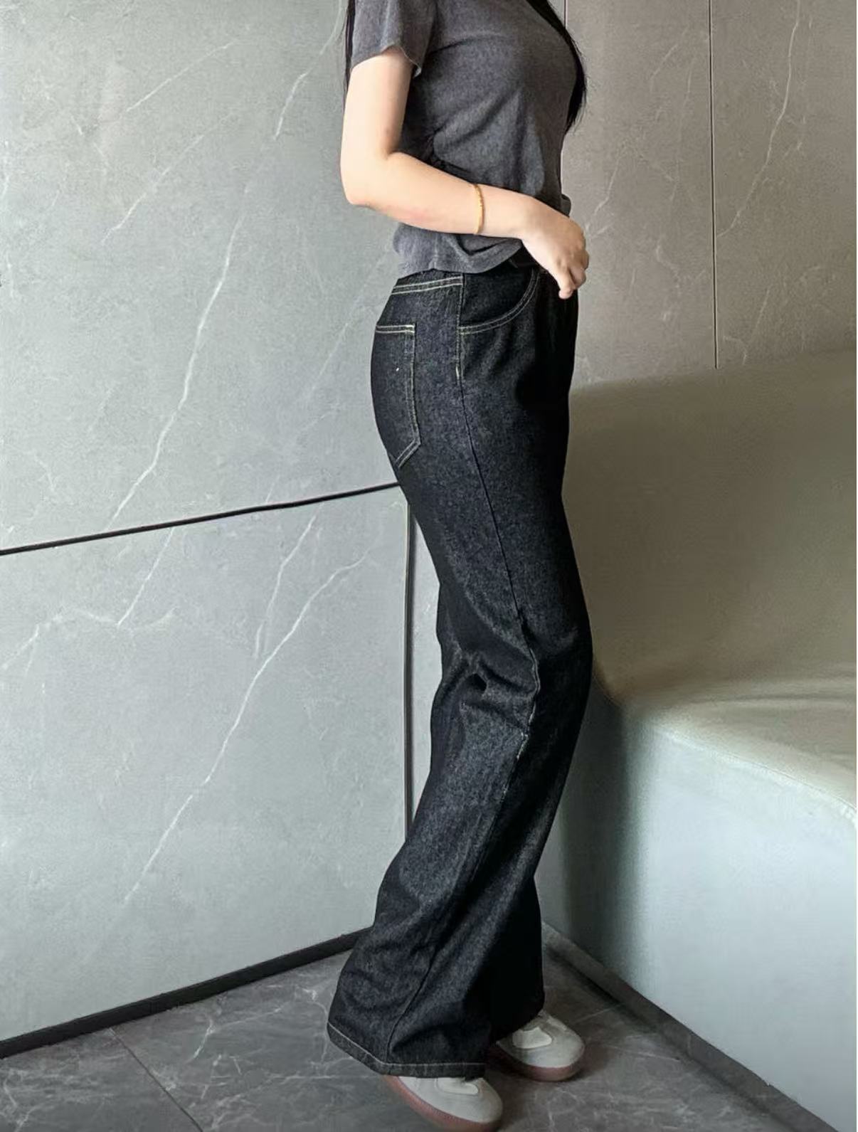 美式丹寧原牛2021M版男士寬鬆直筒牛仔長褲
