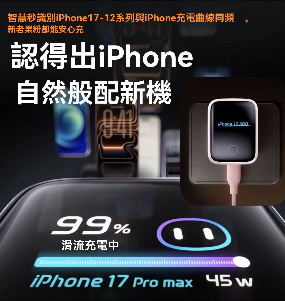 45W Screen Display Safe Charging Fast Charger