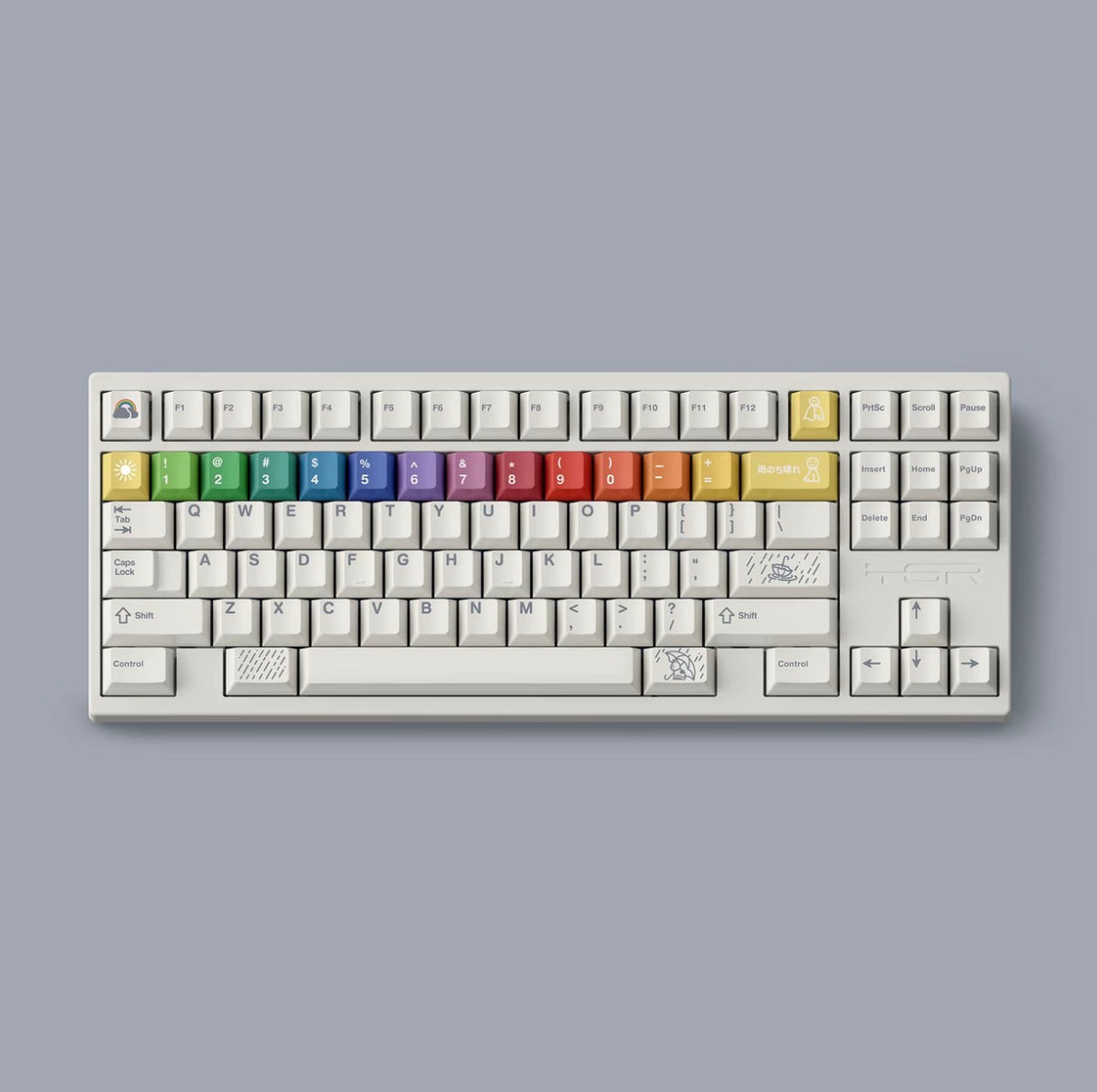 PBT Keycaps Rain After Theme Dye-Sublimated Keycaps