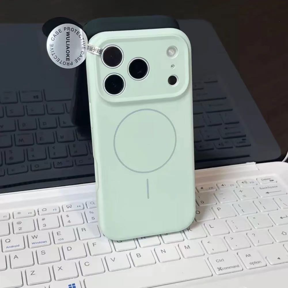 高端磁吸支架液態矽膠手機殼 （適用iPhone 15-17系列）