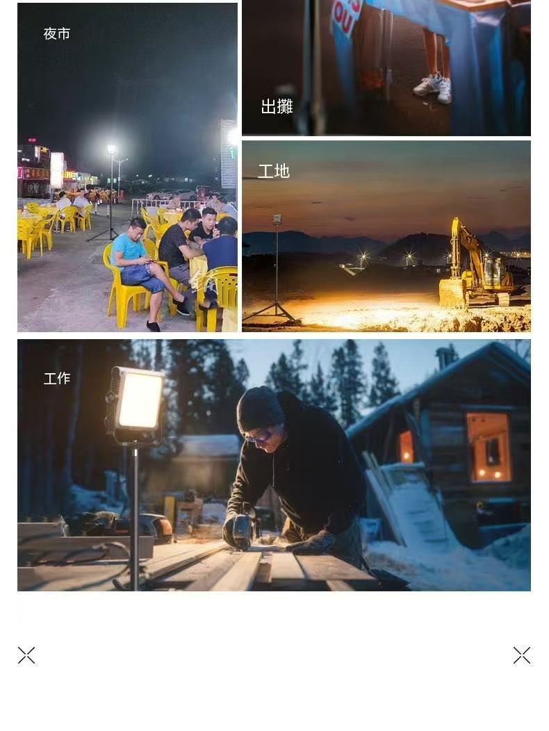 Camping Lantern, Long Battery Life, Powerful Beam, Outdoor Illumination, Floodlight