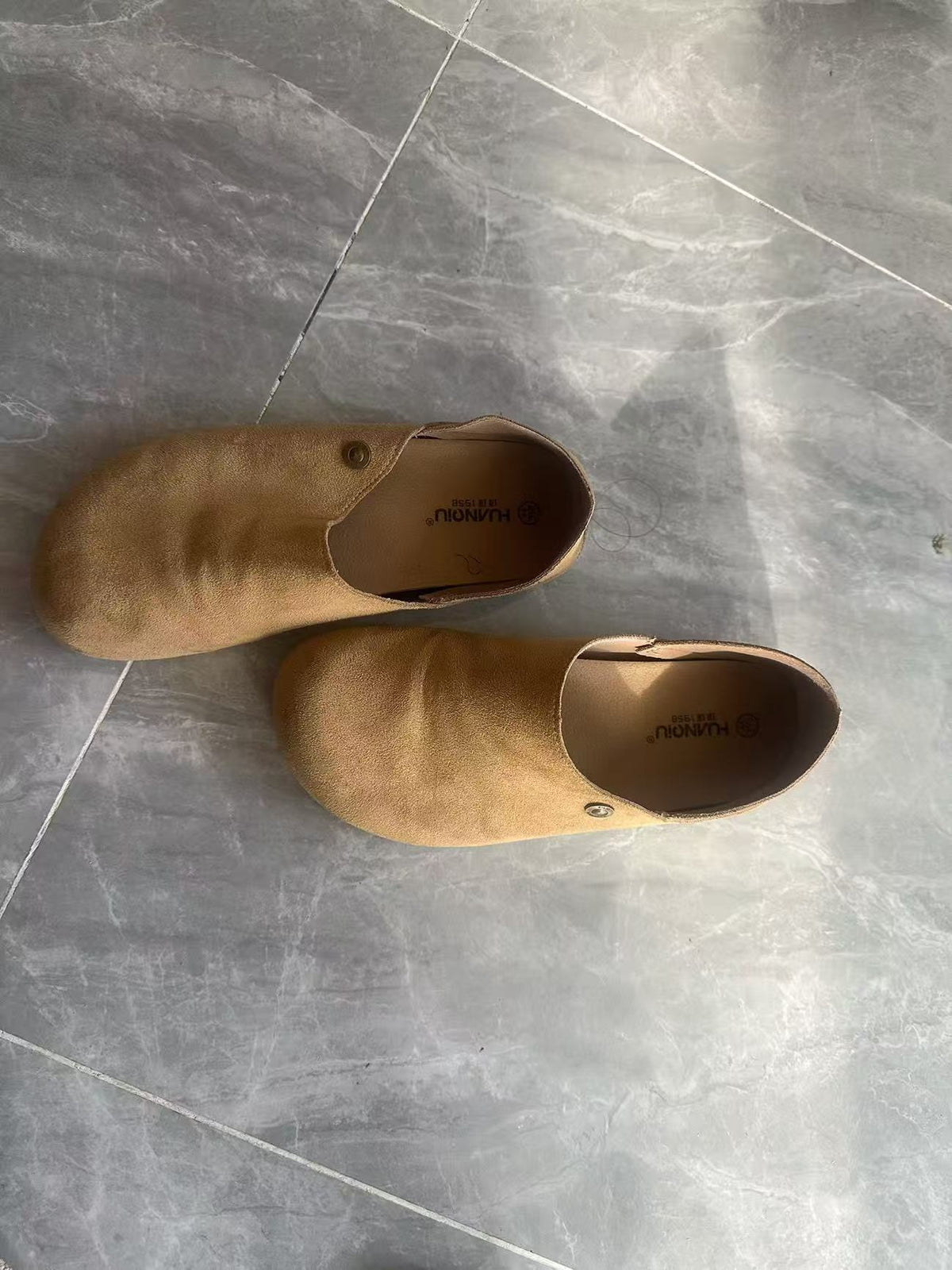 Vintage Round-Toe Birkenstock-Style Backless Clogs with Convertible Heel Strap