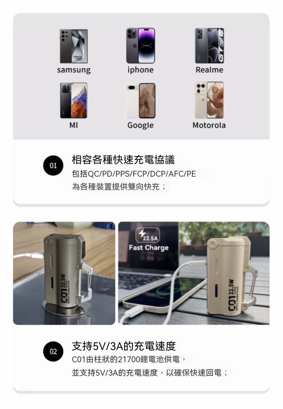 彈夾分離可換電池、戶外可拆卸彈倉機甲移動電源