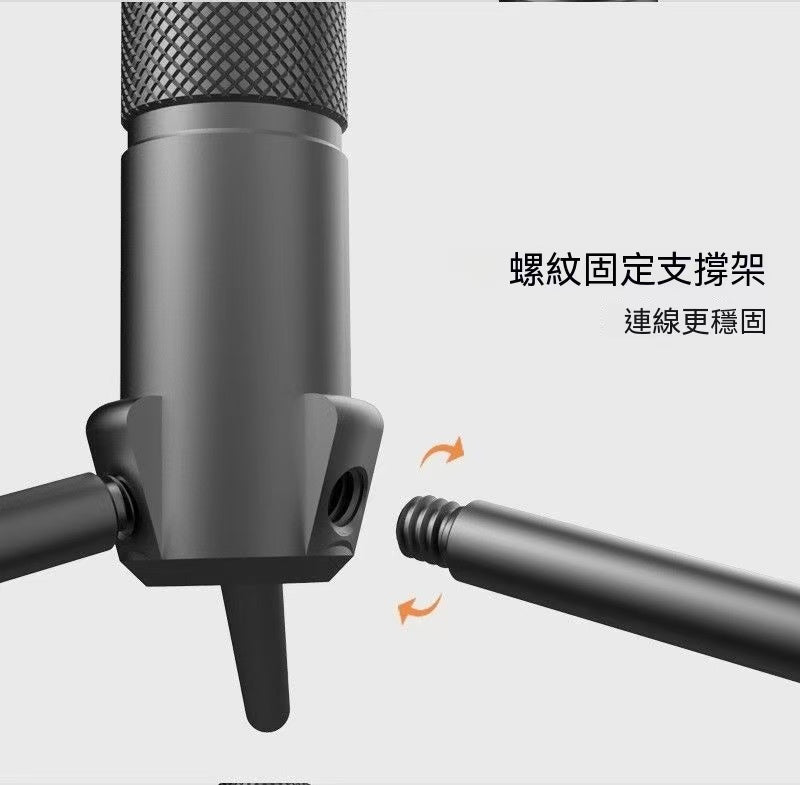 多功能便攜戶外鋁合金多功能露營燈三腳支架