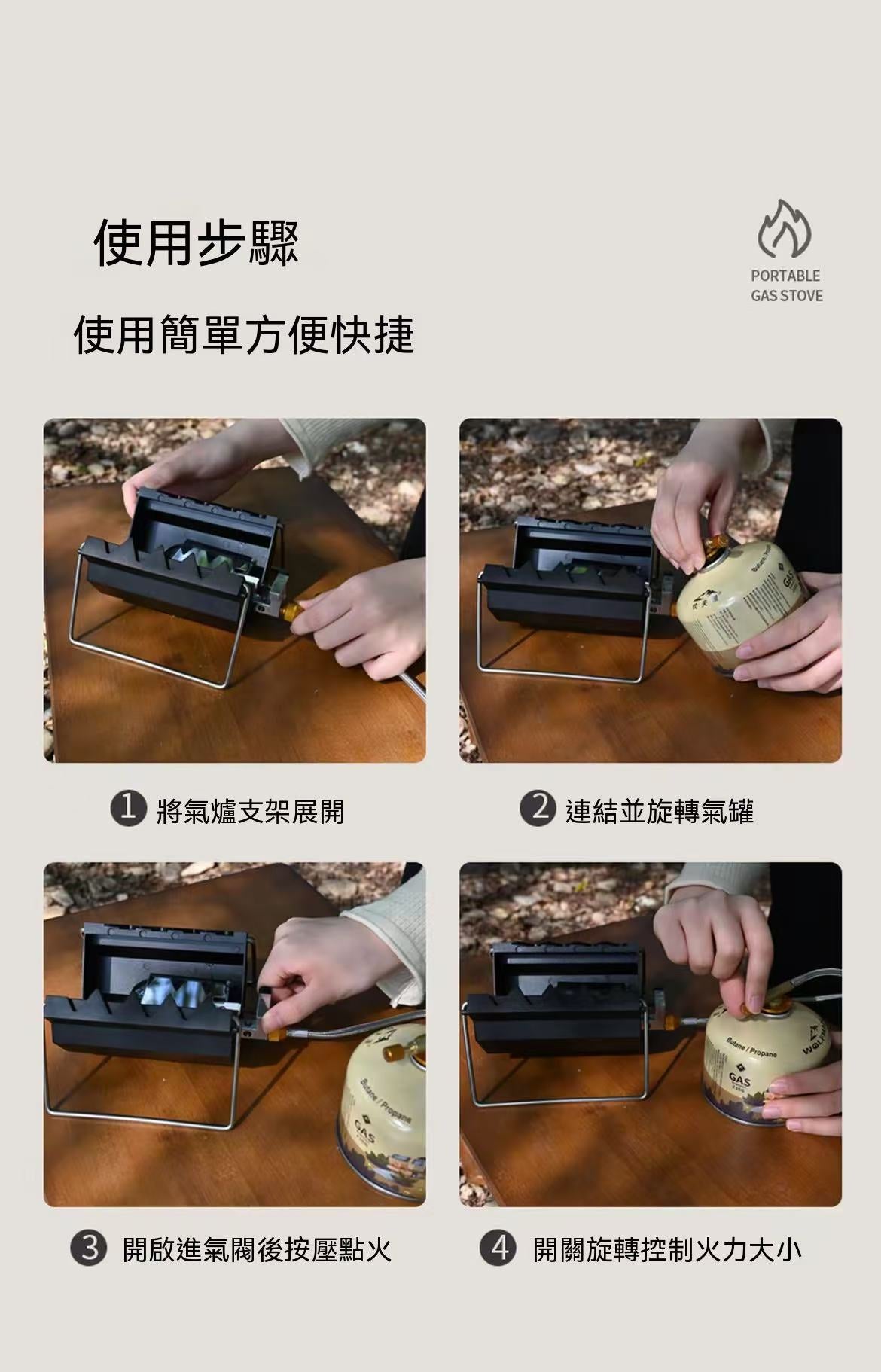 戶外露營便攜式迷你摺疊卡式爐