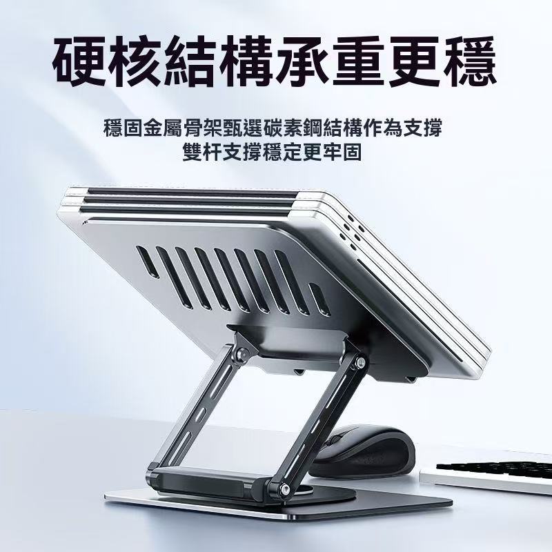 360°旋轉筆記本支架+拓展坞