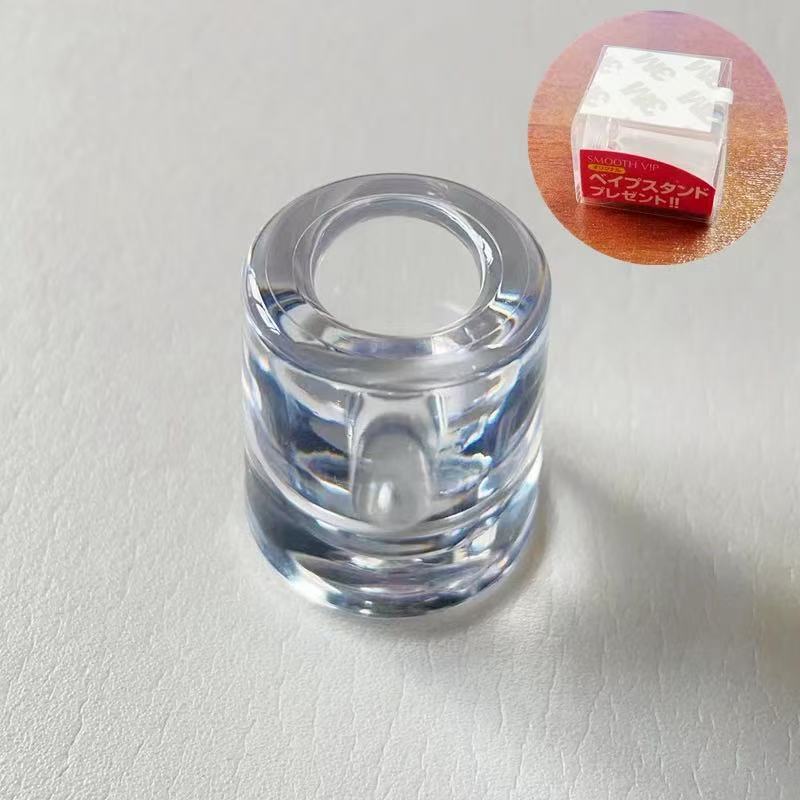 多功能透明樹脂收納座｜菸蒂熄煙缸/牙刷座/筆座 三合一