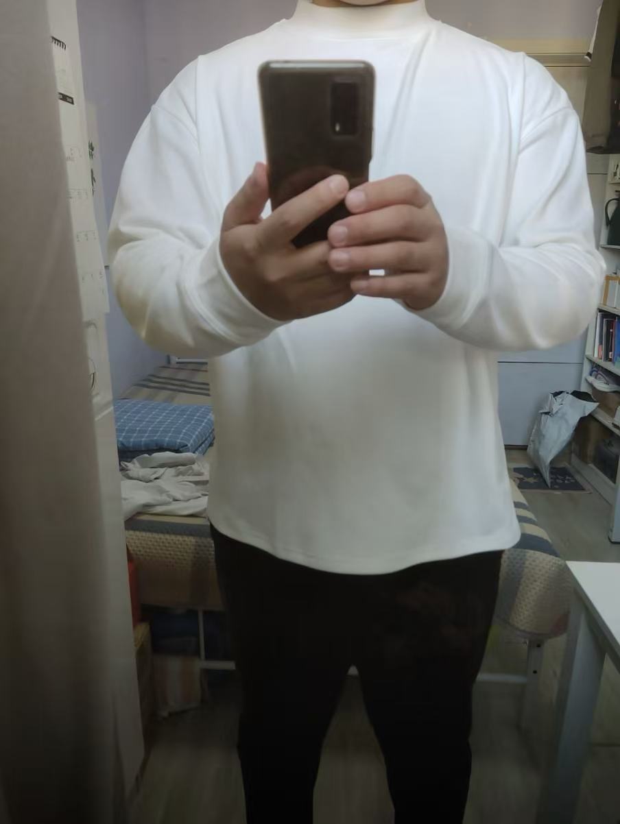 Winter suede turtleneck base layer