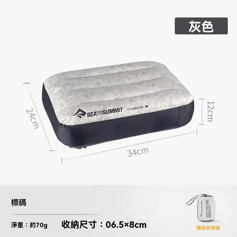 Portable inflatable pillow