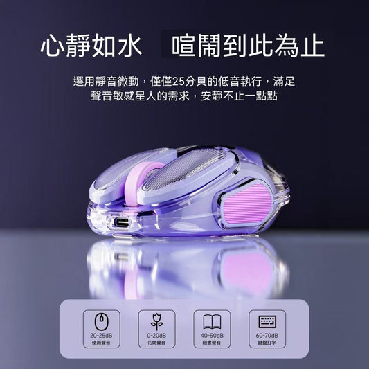 (High-Value Mouse 🖱️) Q9 Transparent Wireless Mouse