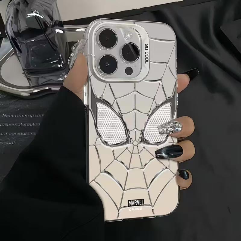 Silver Spider-Man Holographic Phone Case