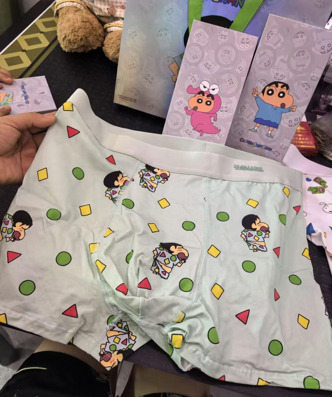 【3-piece gift set】Crayon Shin-chan collaboration men's boxer briefs