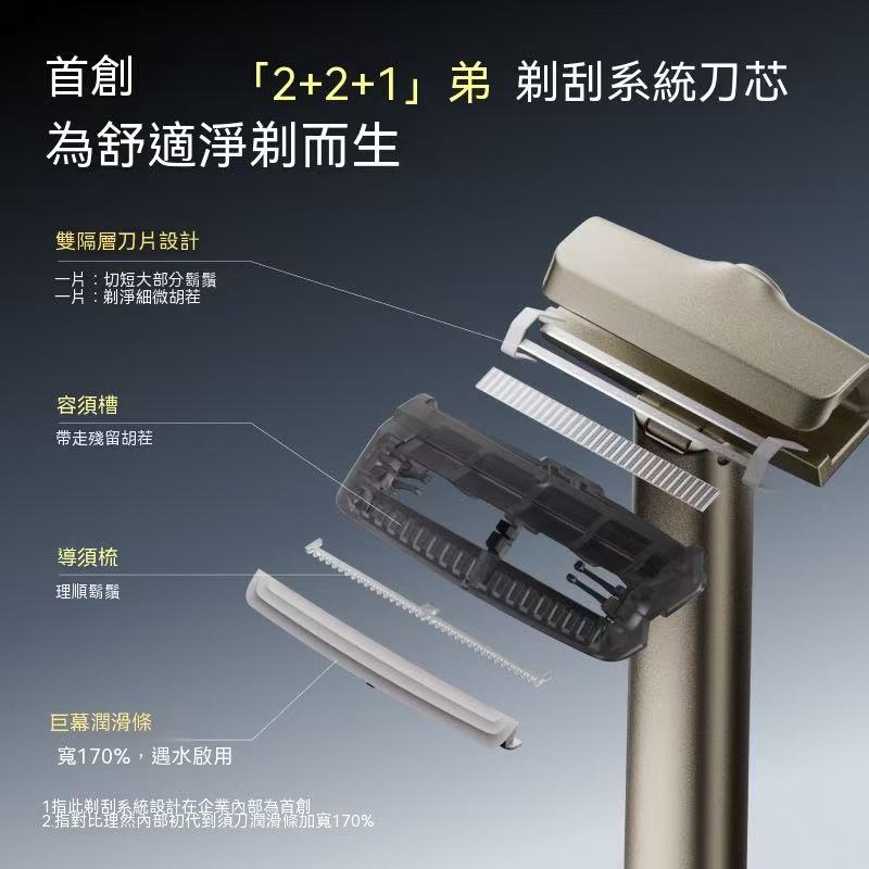 (For Men) All-metal manual razor