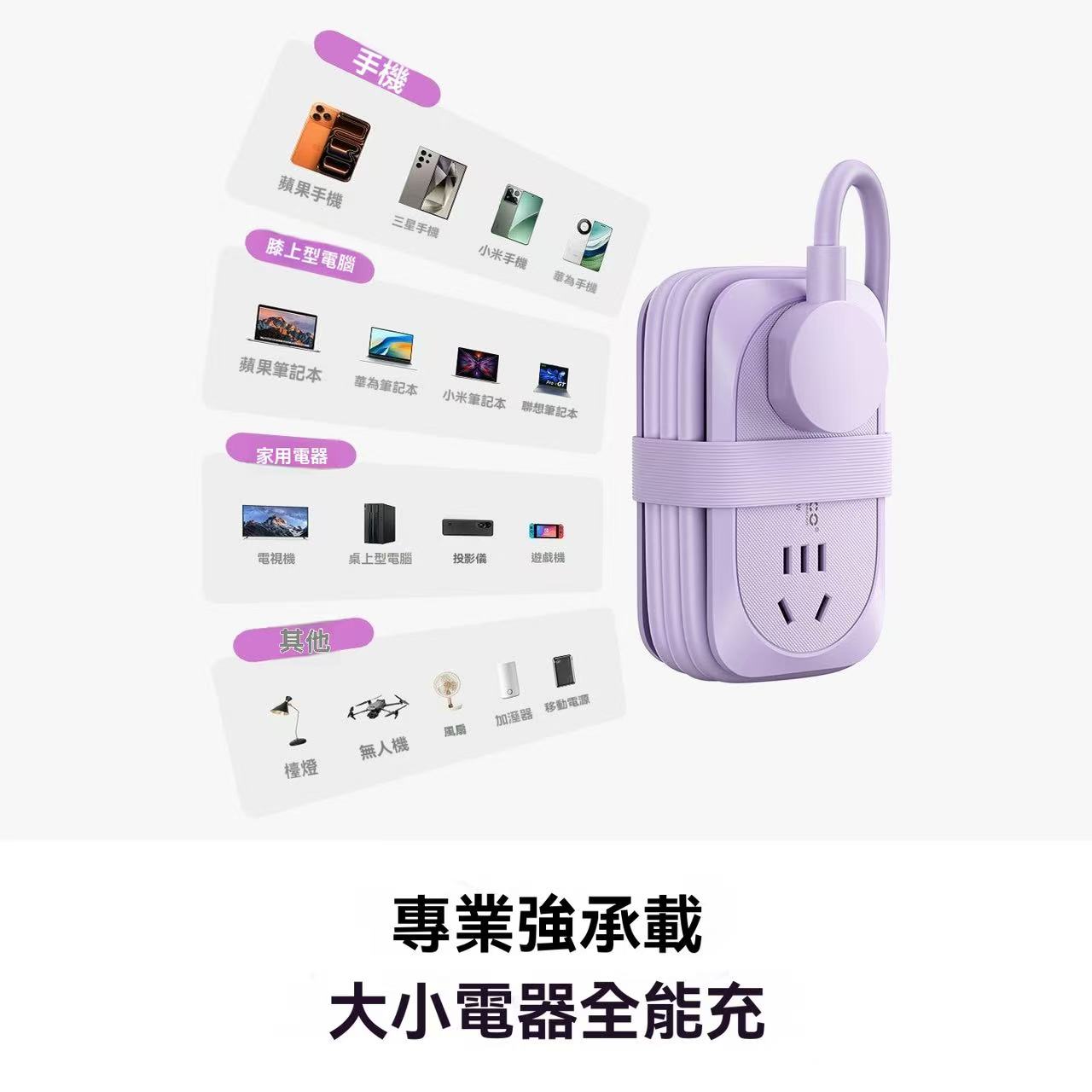 奧睿科多合一便攜口袋排插