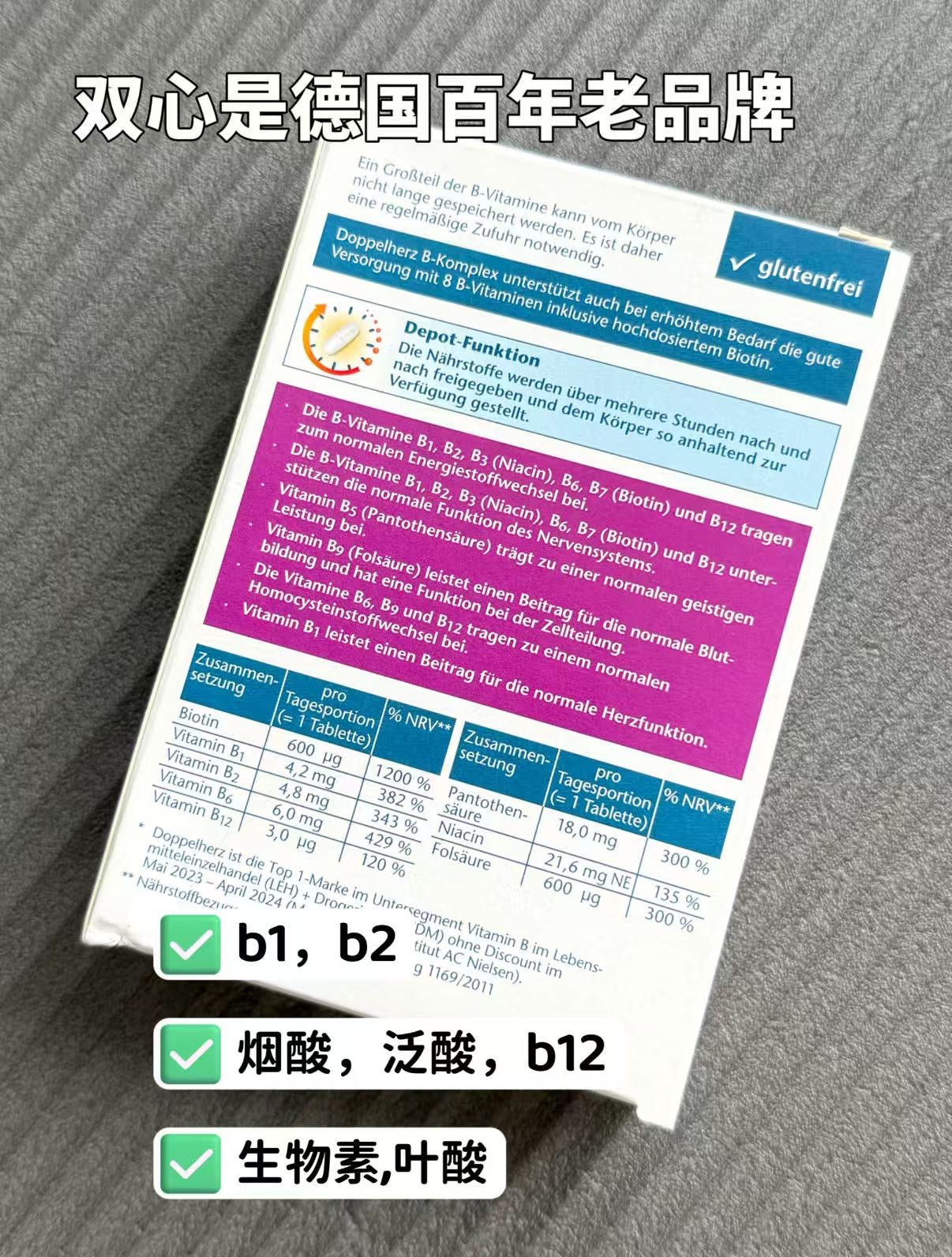 Doppelherz B-Vitamins + Biotin Tablets