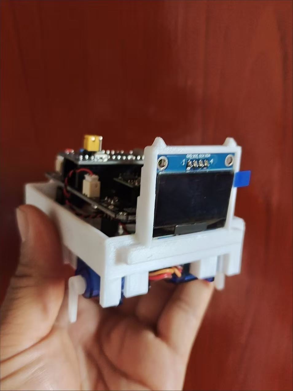 曼波哈基米機器狗 桌面解壓智慧電子寵物 聲控語音動作DIY成品