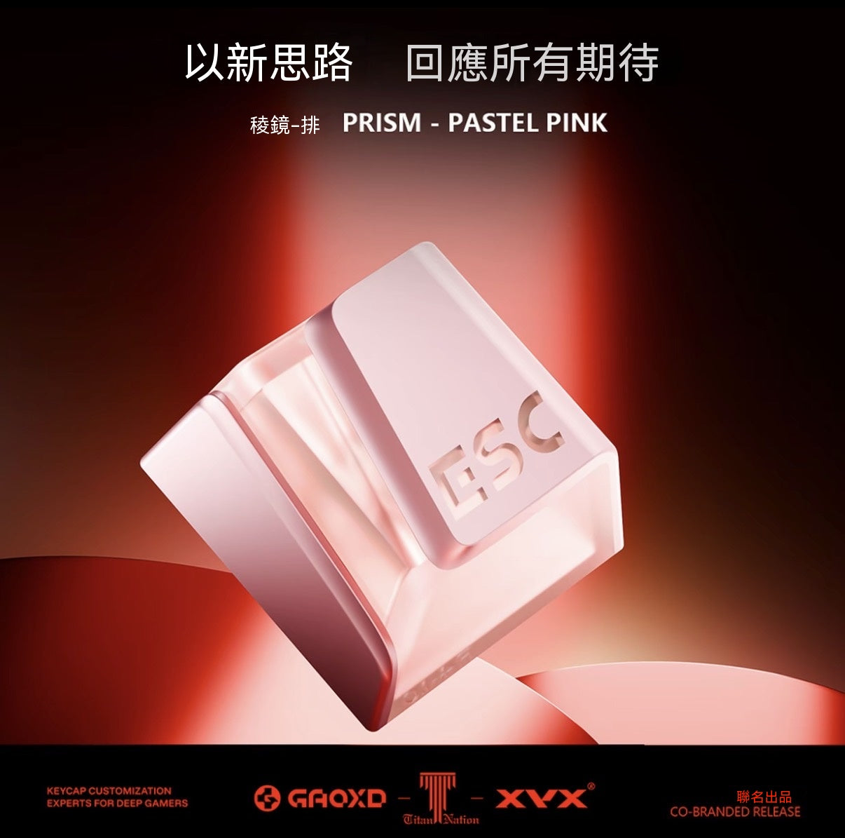 GXD×XVX×TITANNATION Three-Way Co-Branded Translucent Prism Keycaps